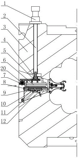 Steel plate pressing guide device