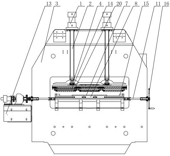 Steel plate pressing guide device