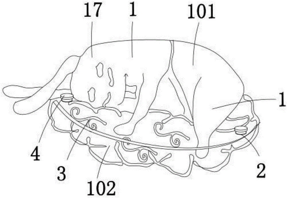 Quilt cover clip capable of preventing quilt core creasing