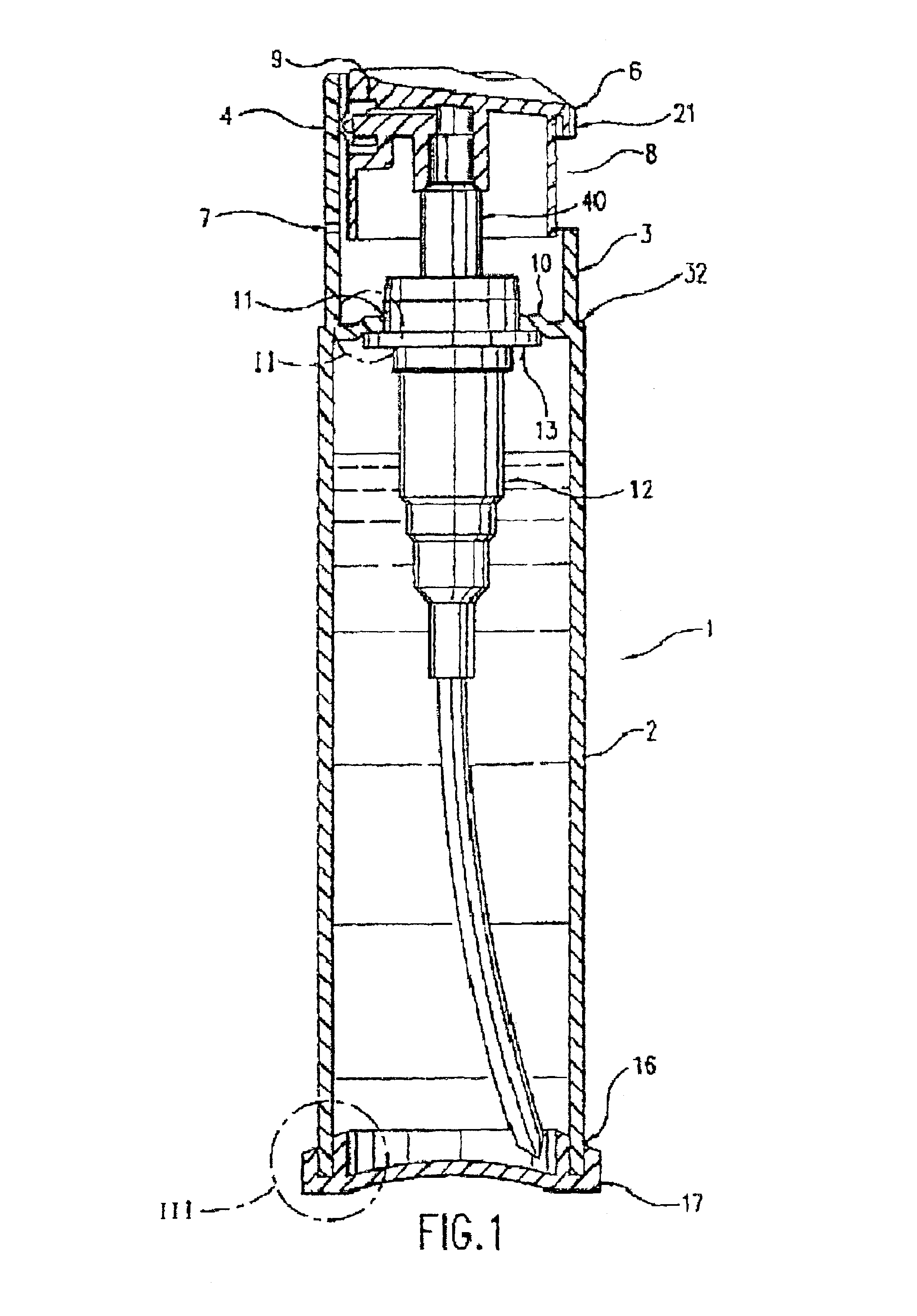 Aerosol dispensing device