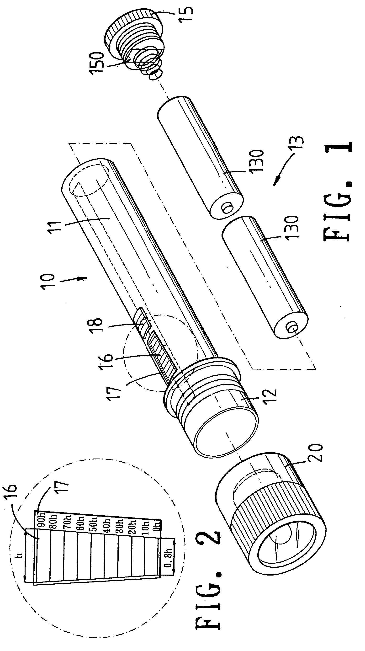 Flashlight having a power indication function