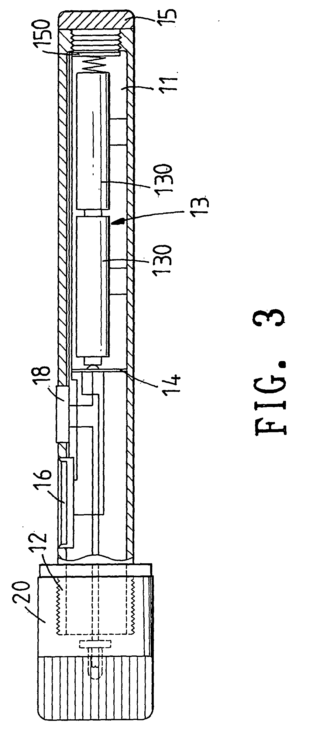 Flashlight having a power indication function