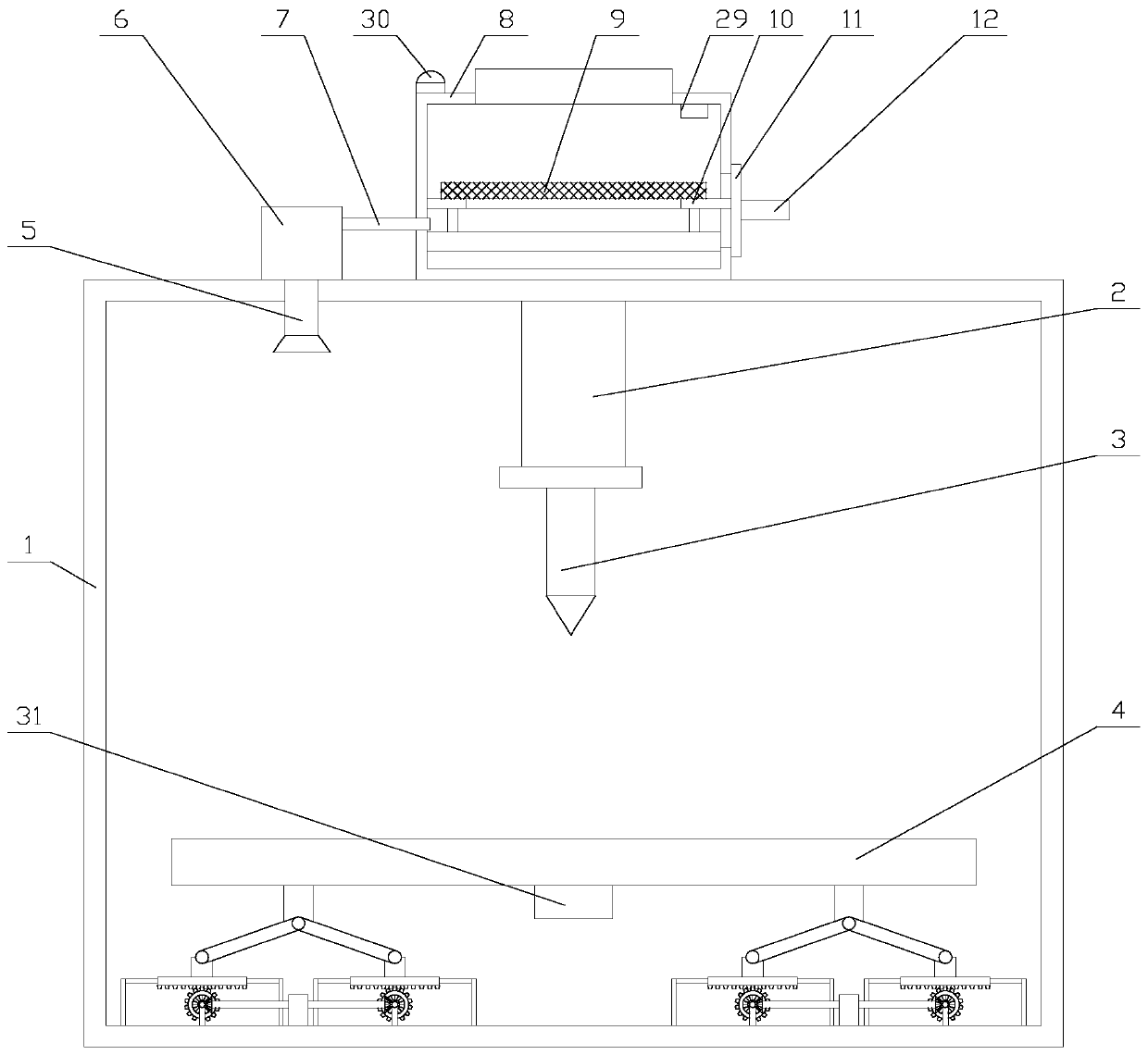 Environment-friendly 3D printer with level adjusting function