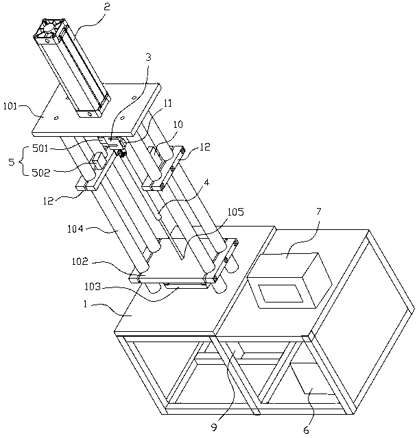 Air spring testing device