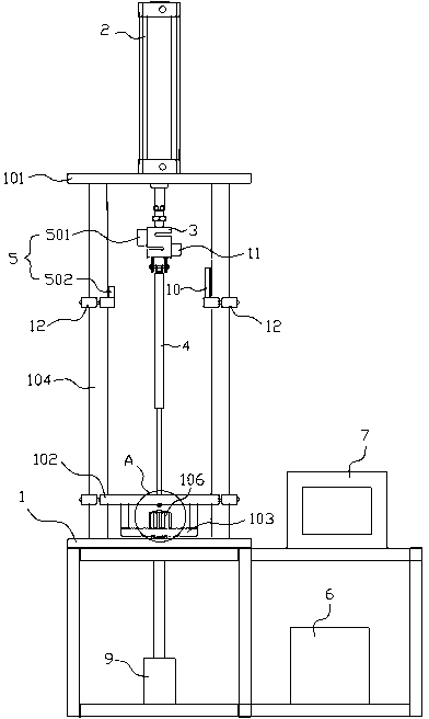 Air spring testing device