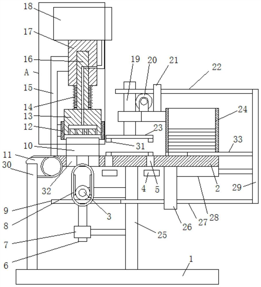 A processing machine for decorative gussets for building interior decoration and its use method