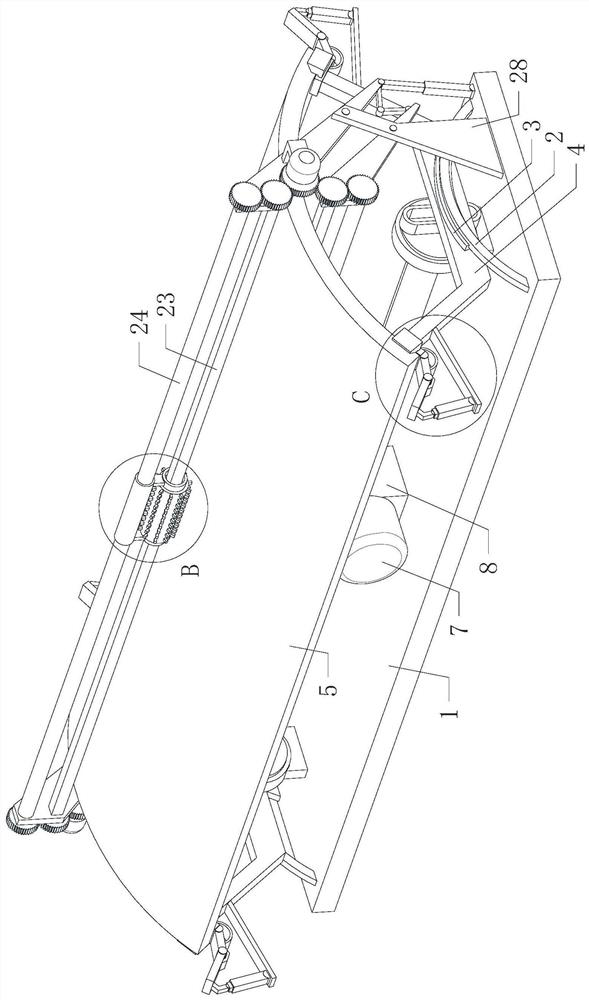 Outdoor electric tower arc-shaped plate treatment equipment