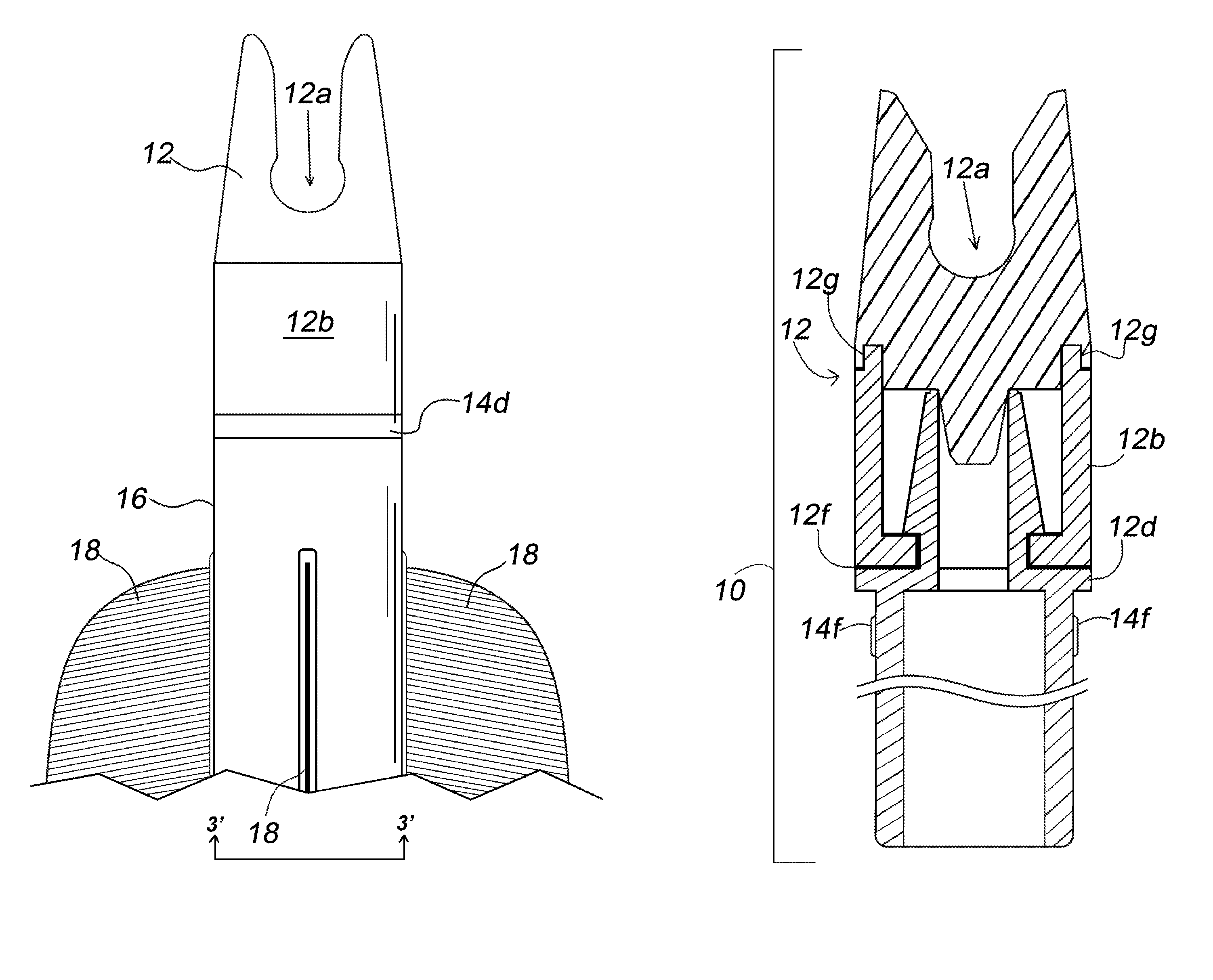 Self centering spin nock