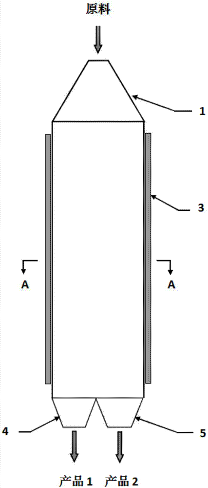 Friction electric separator filled with packing friction plates