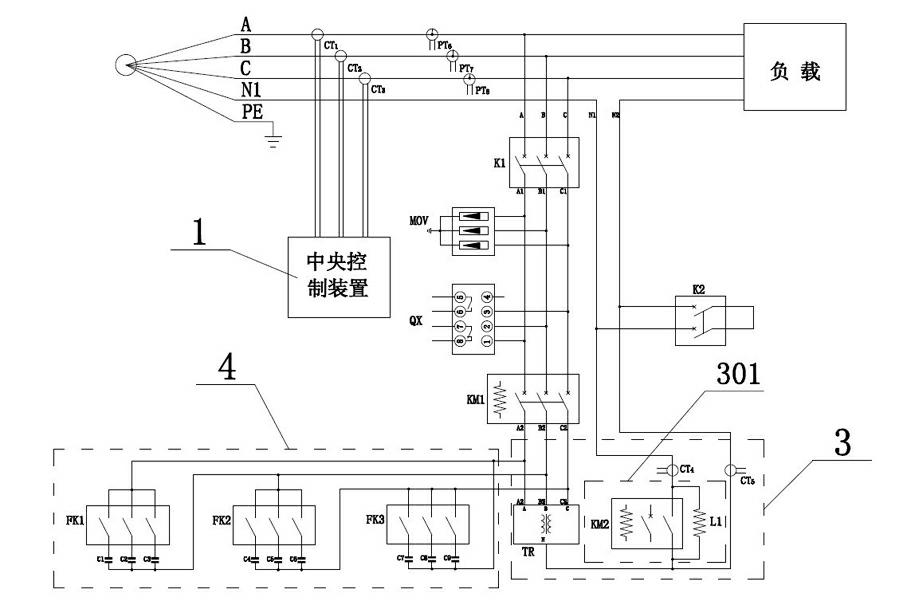 Intelligent electrical load unbalance compensation device