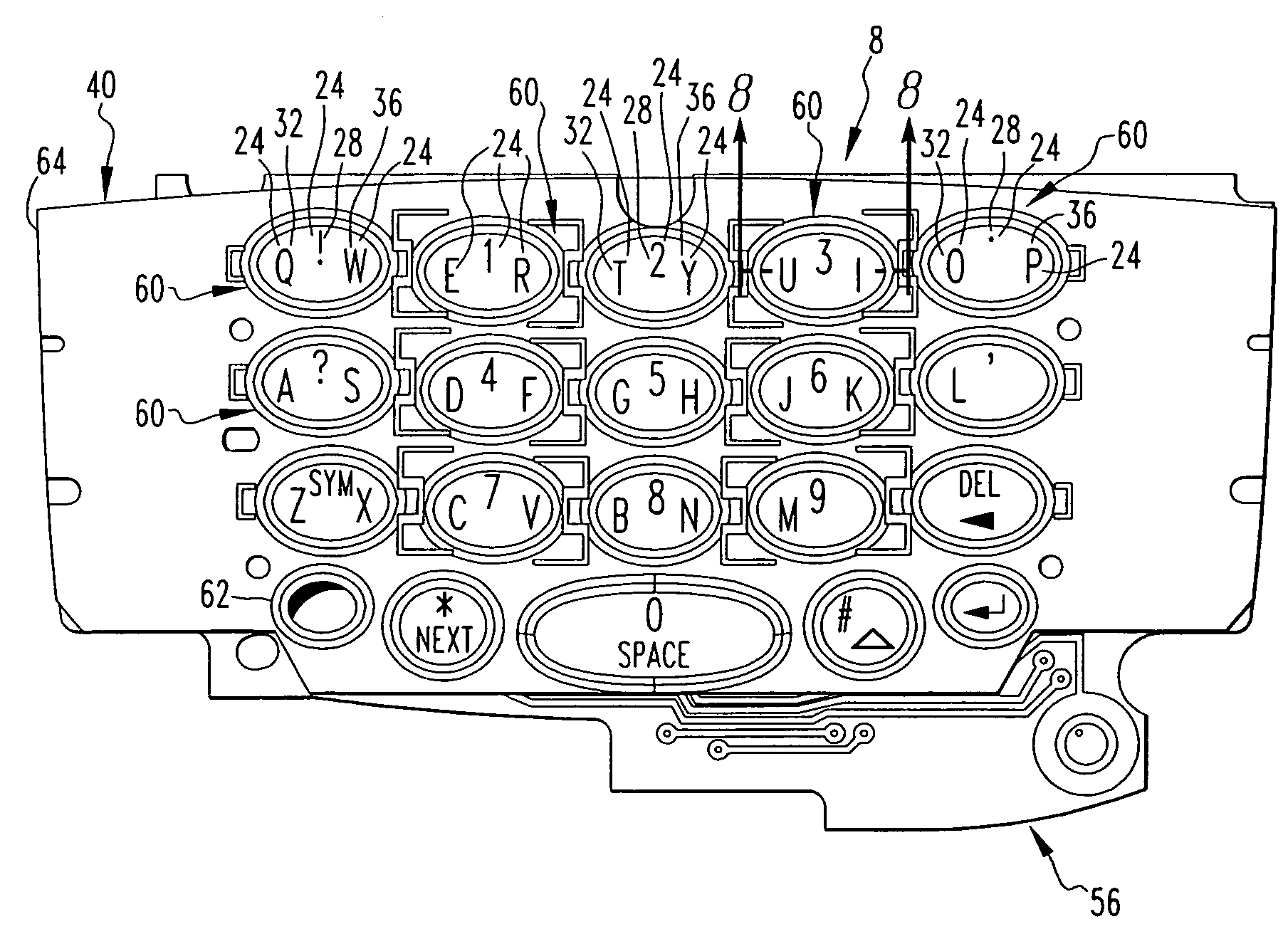 Handheld electronic device and keyboard having multiple-function keys