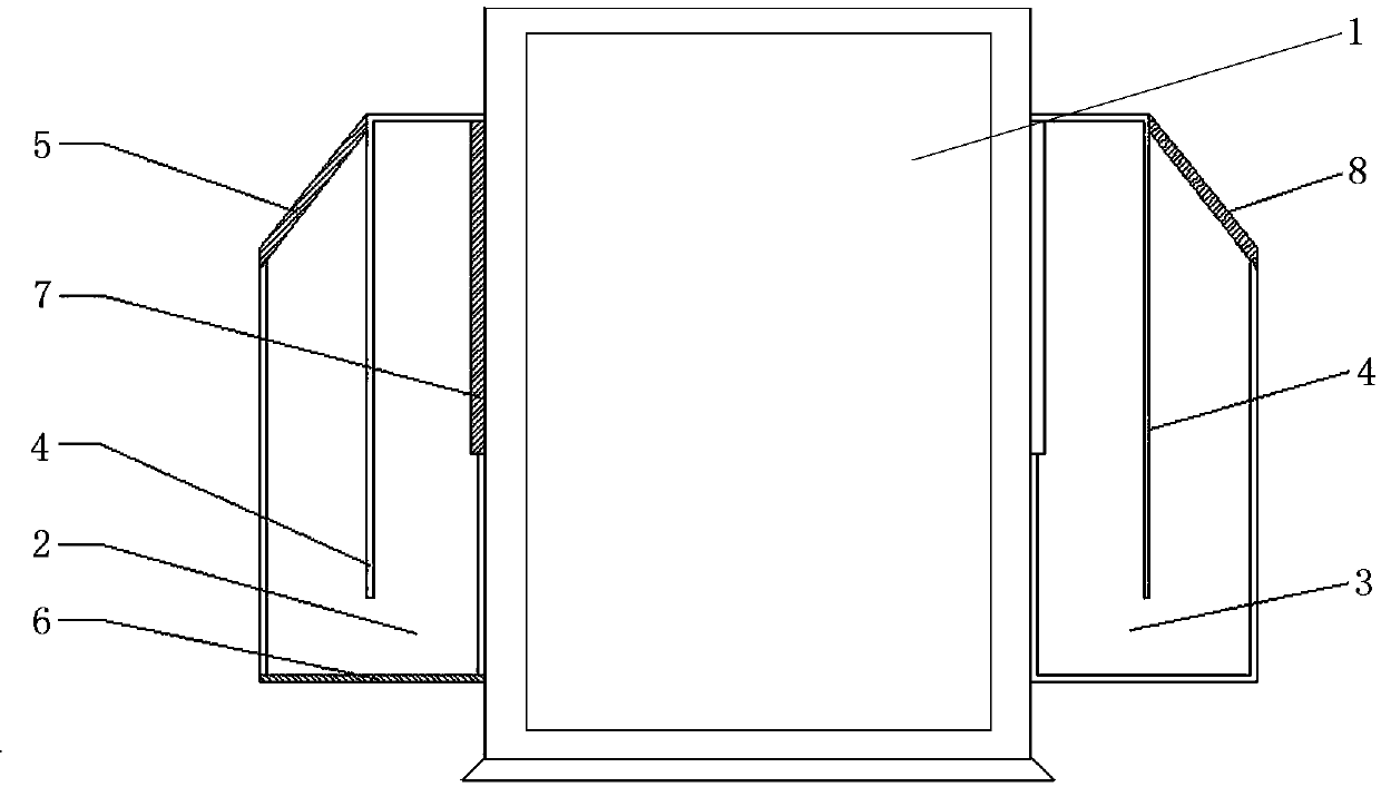 A dust removal and heat dissipation structure of a charging pile