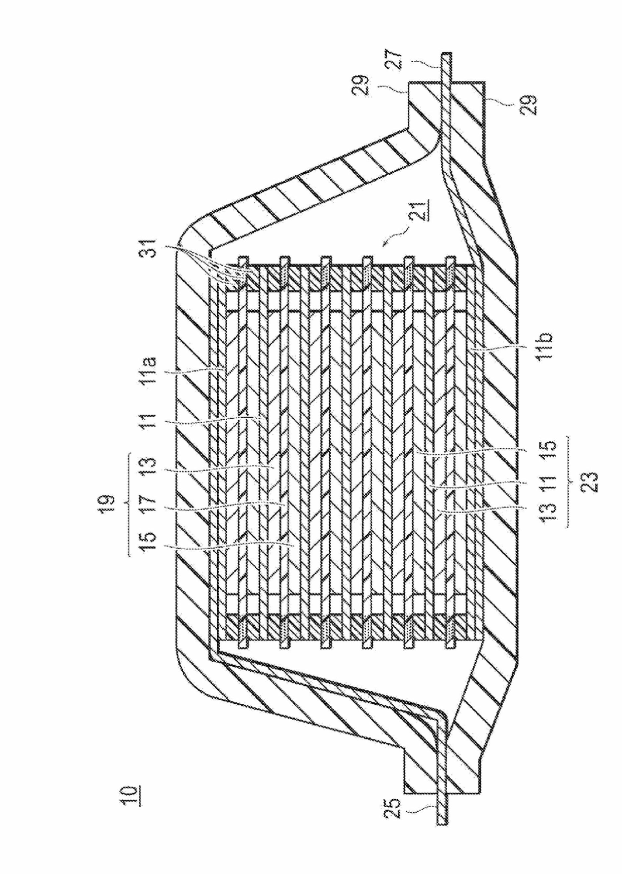 Bipolar secondary battery current collector