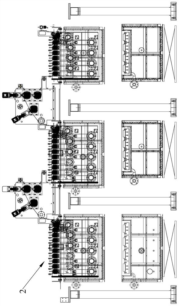 Conveying system for membrane extraction cleaning and tension self-adaptive adjusting method