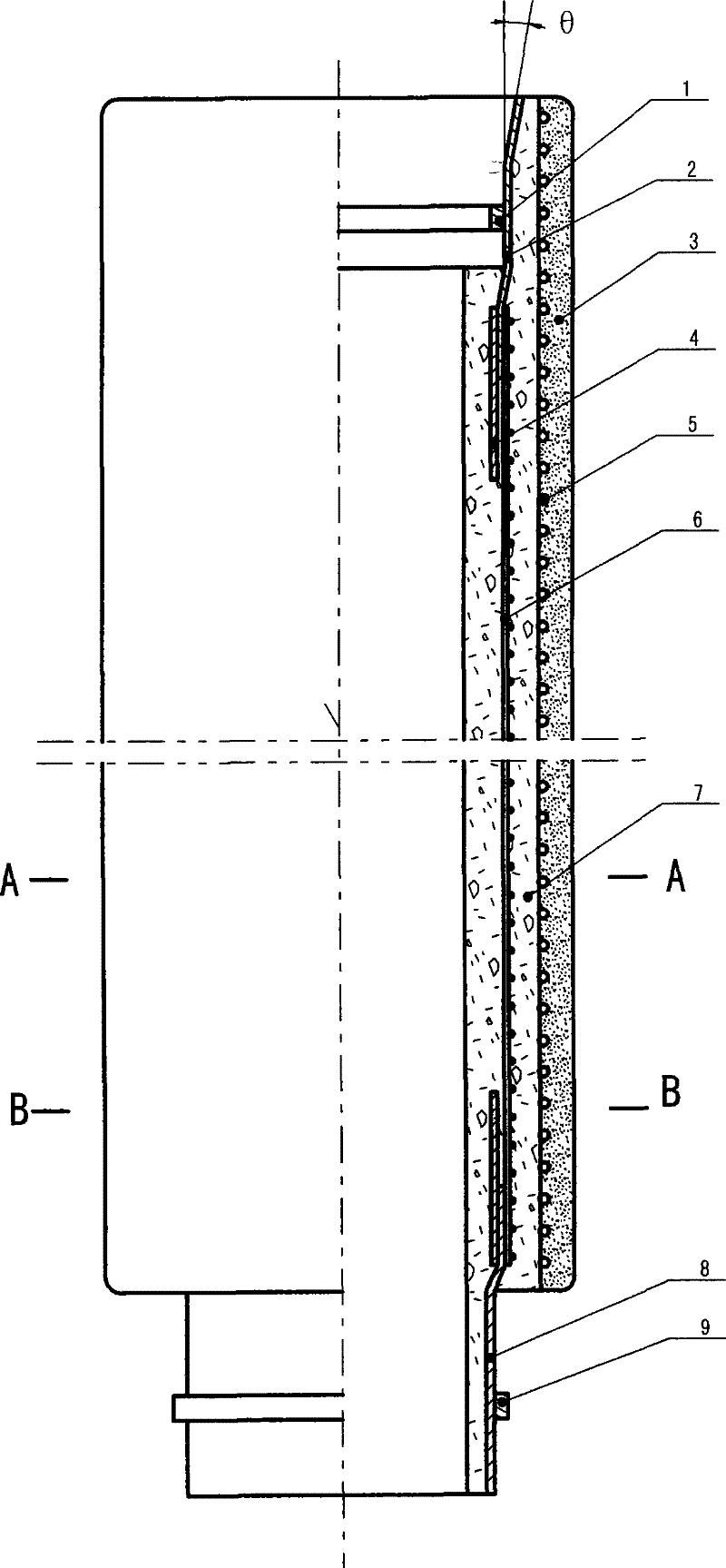 Faucet prestressed reinforcement pipes of concrete made by novel section steel