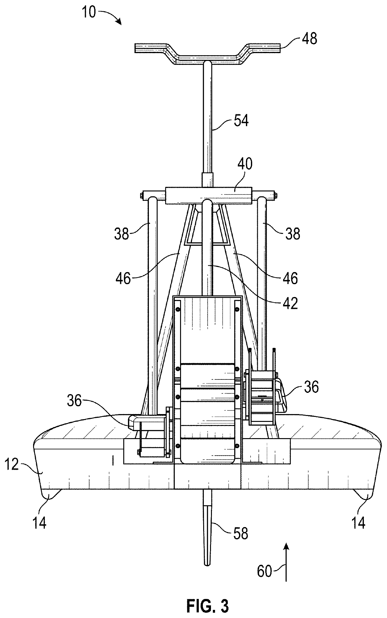 Elliptical powered watercraft