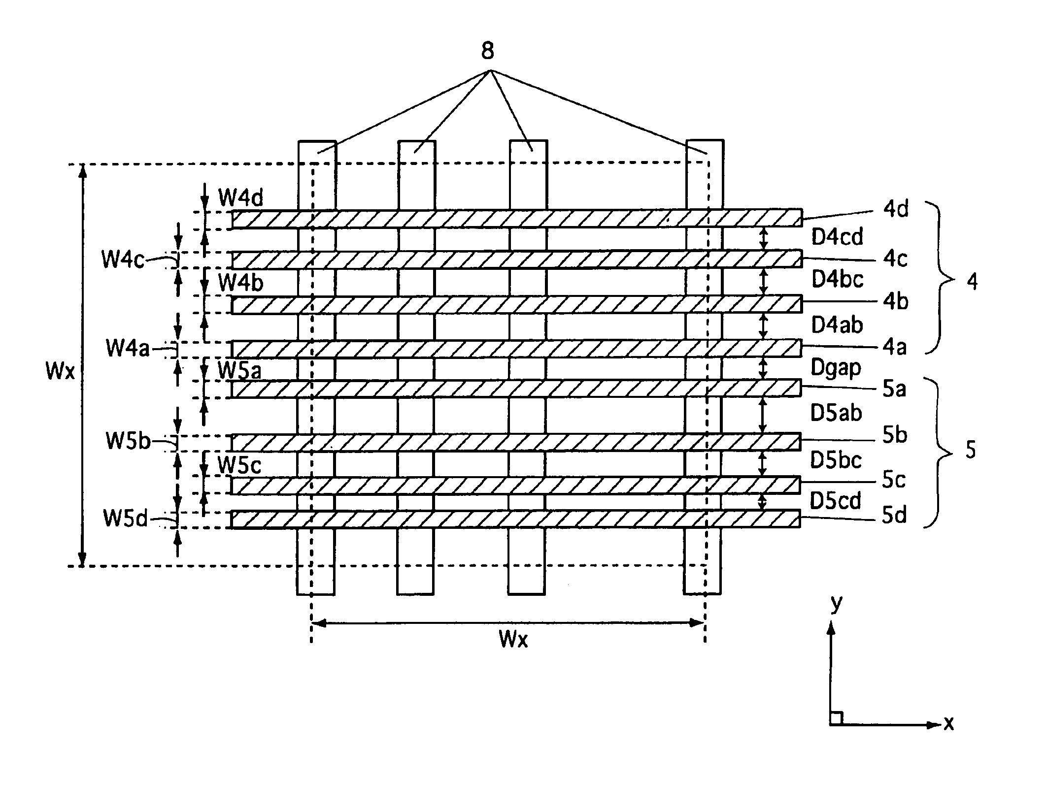 Gas discharge panel