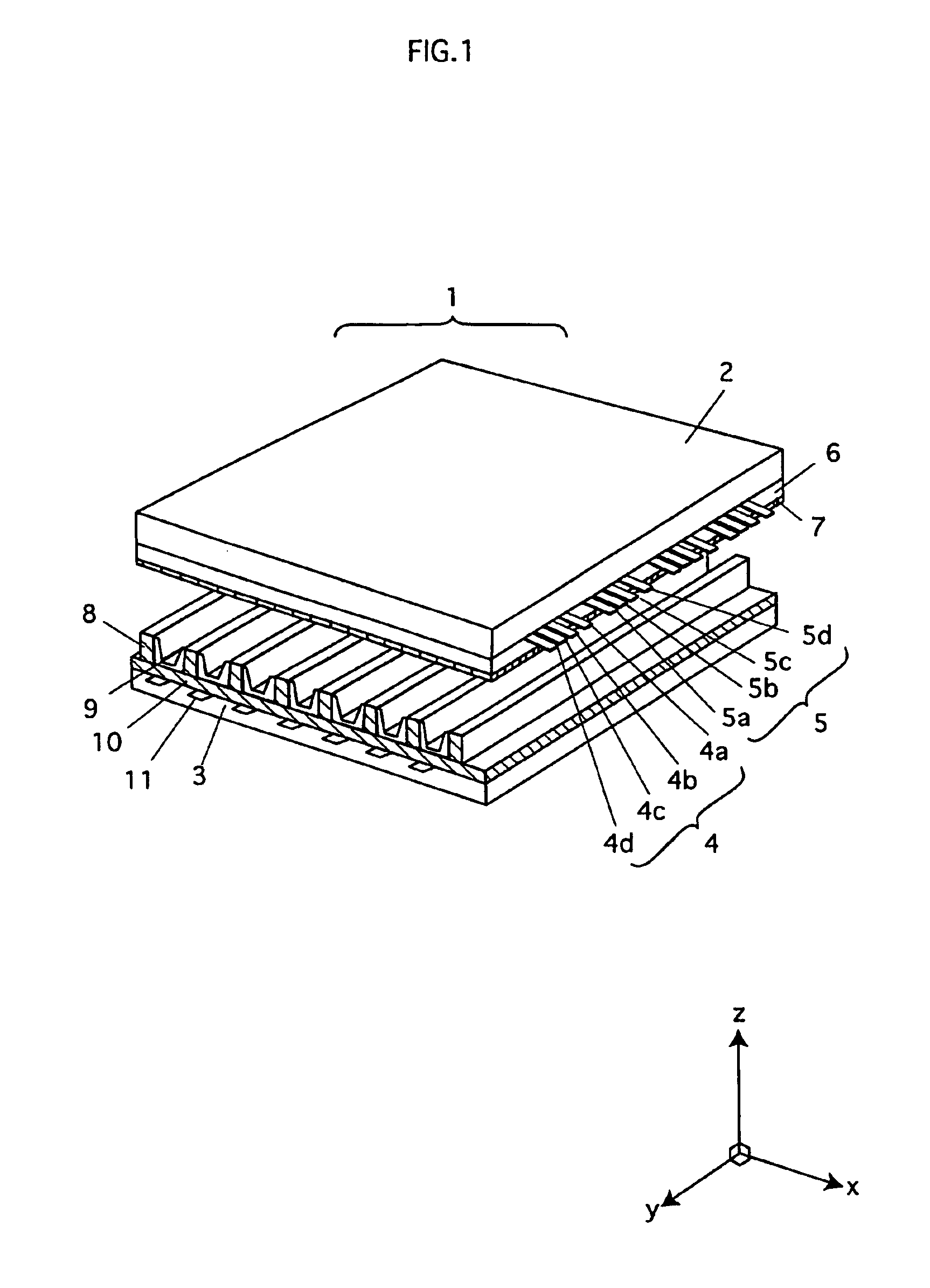 Gas discharge panel