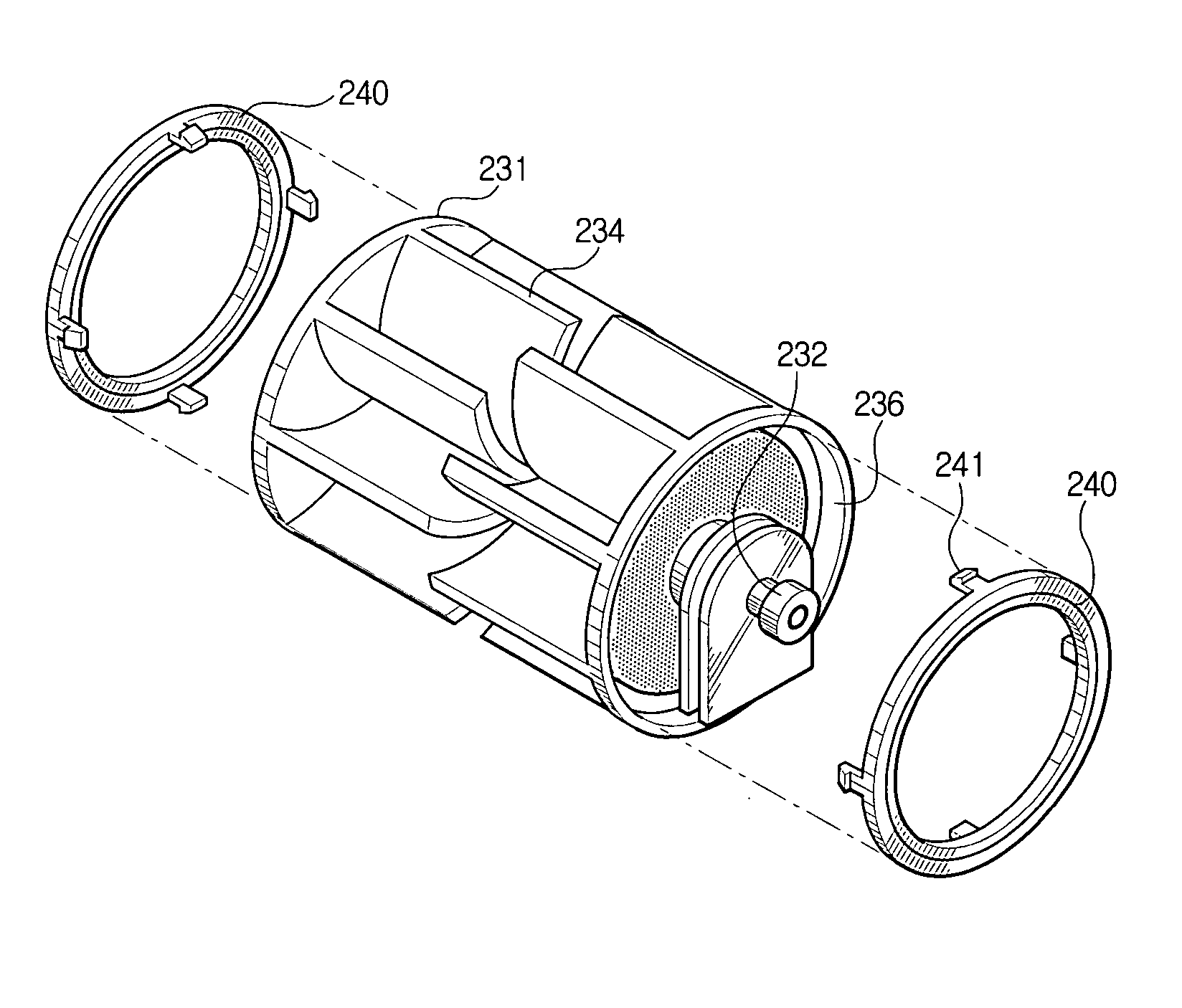 Turbine brush of a vacuum cleaner