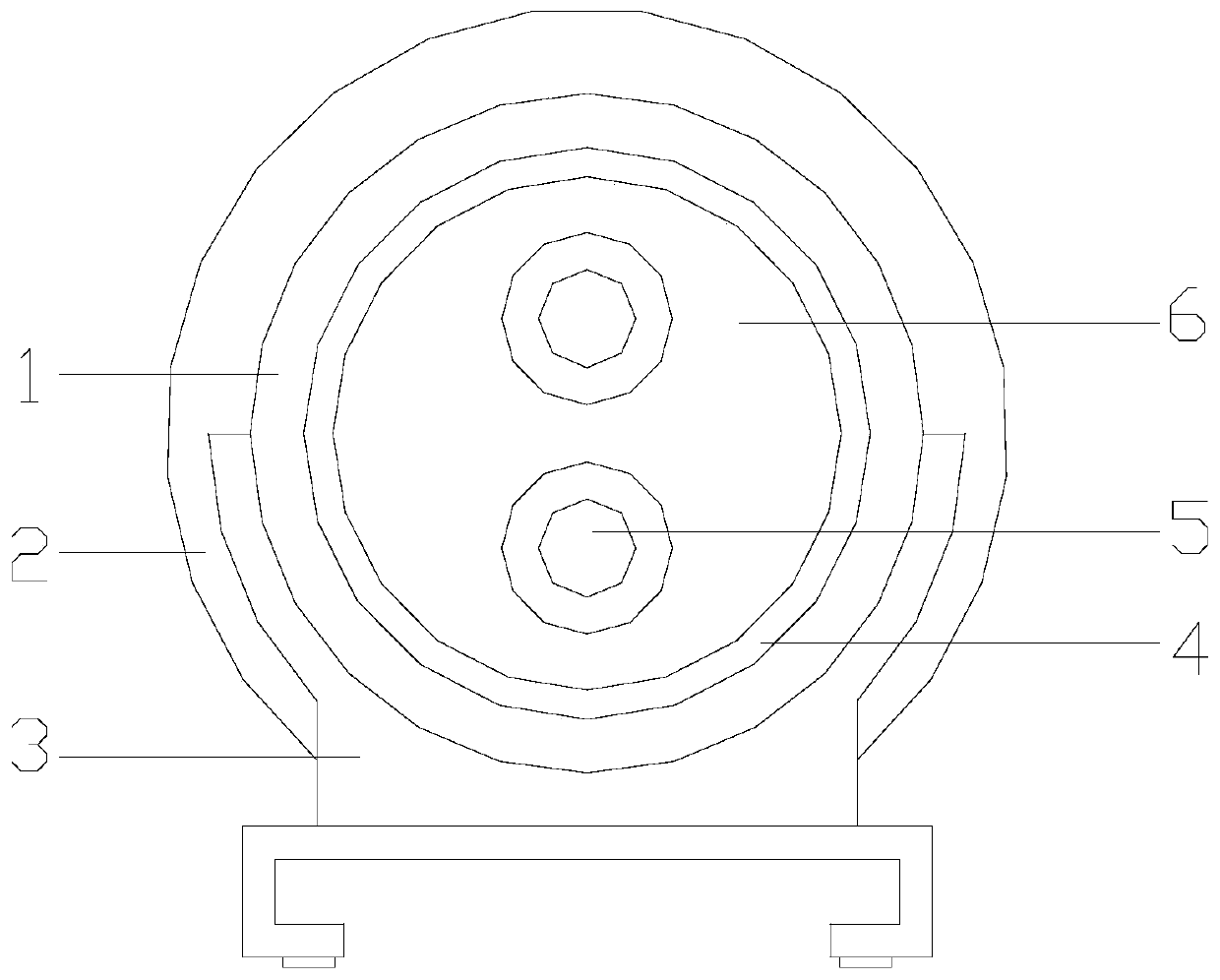 Robot push rod driving combined cable capable of automatically compensating for bending