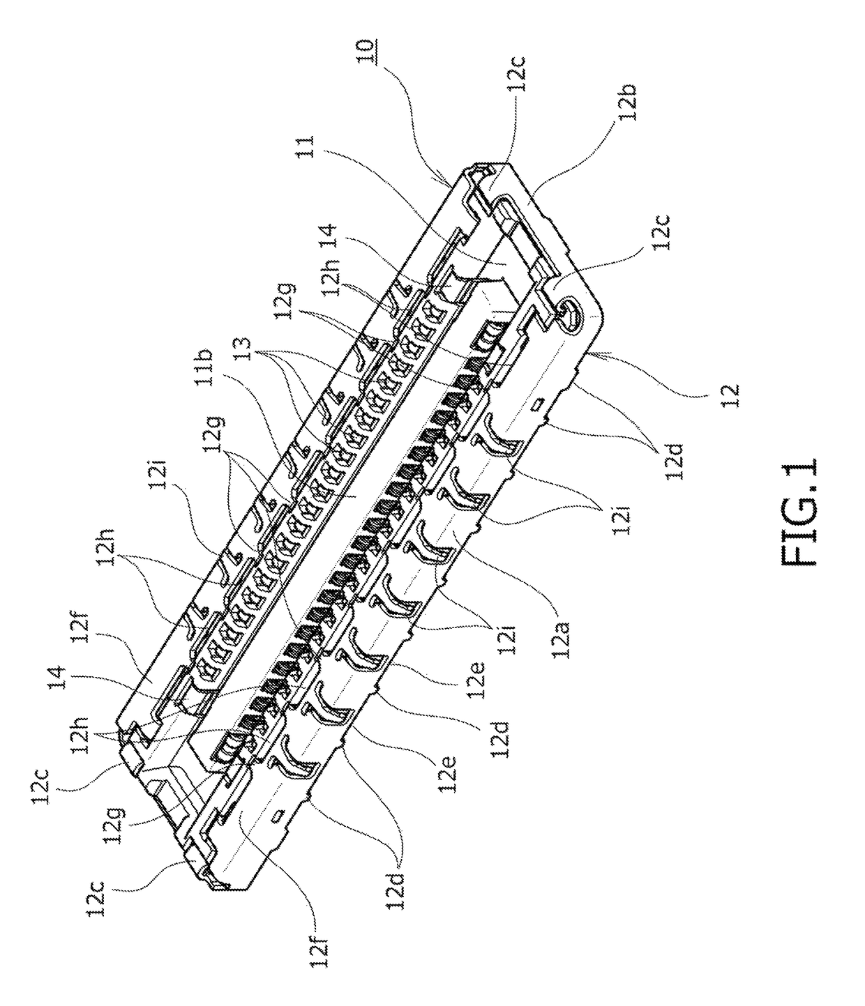 Board-connecting electric connector device