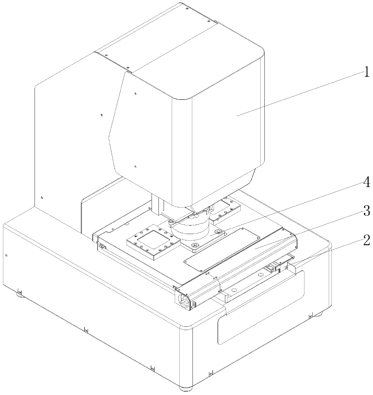 3D glass profile measuring instrument and application method thereof