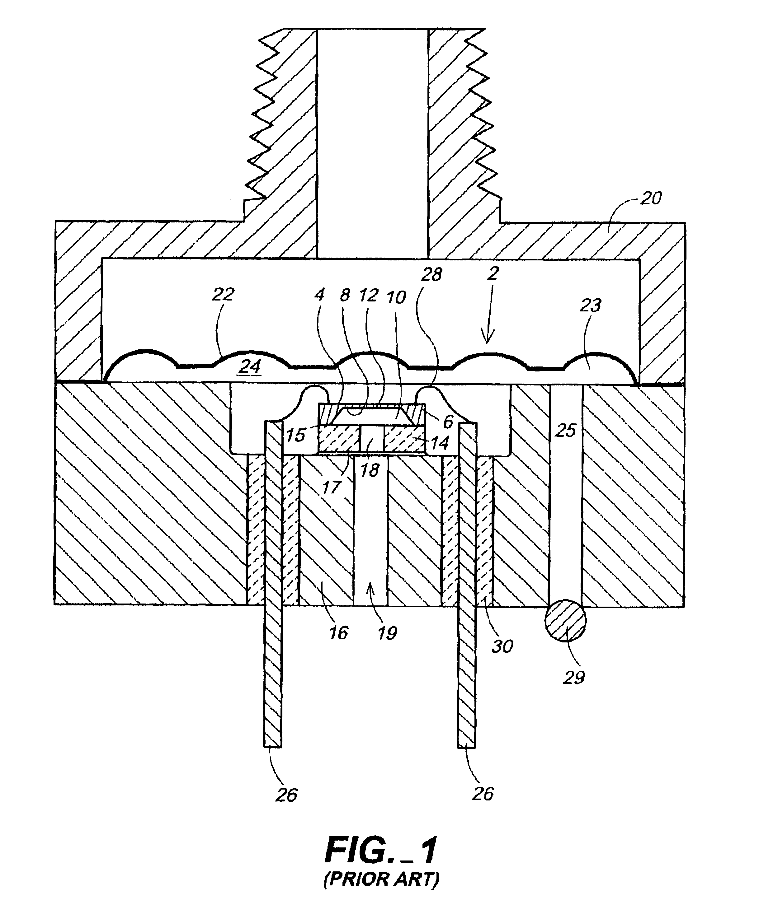 Isolation technique for pressure sensing structure