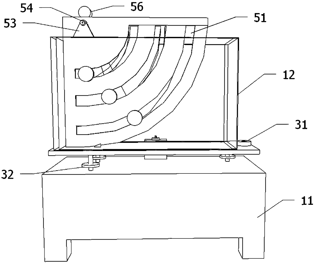 Improved hydrostatic pressure testing device and testing method