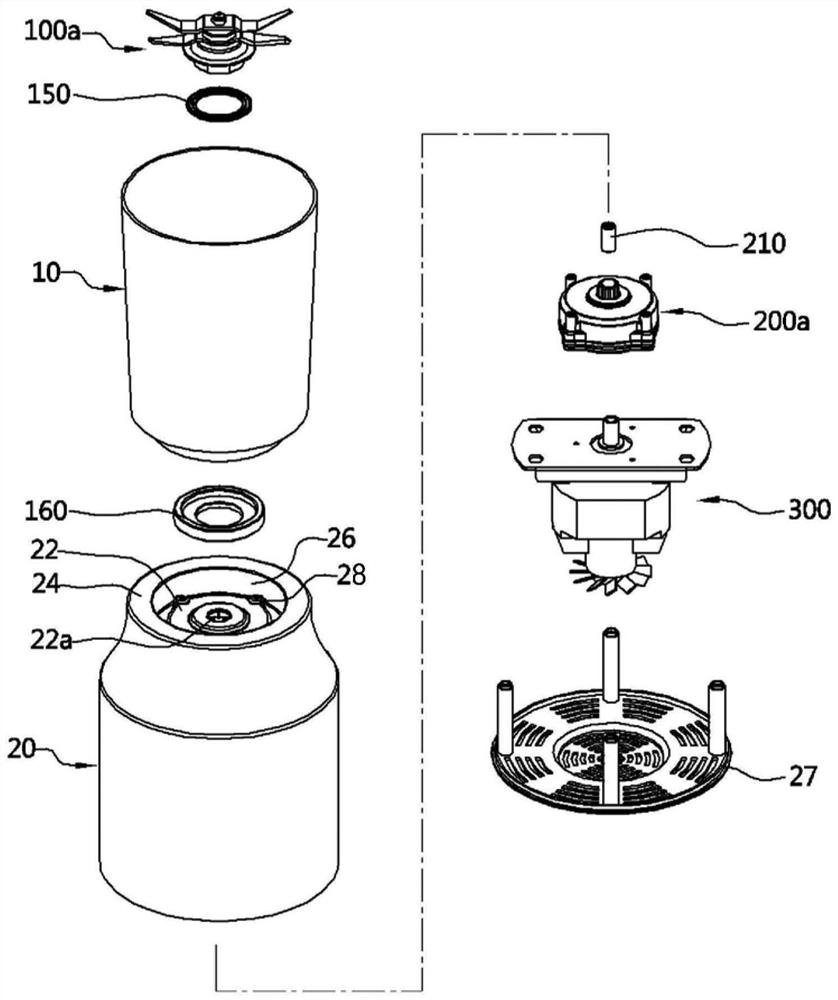 Blender equipped with bi-directional rotating blades