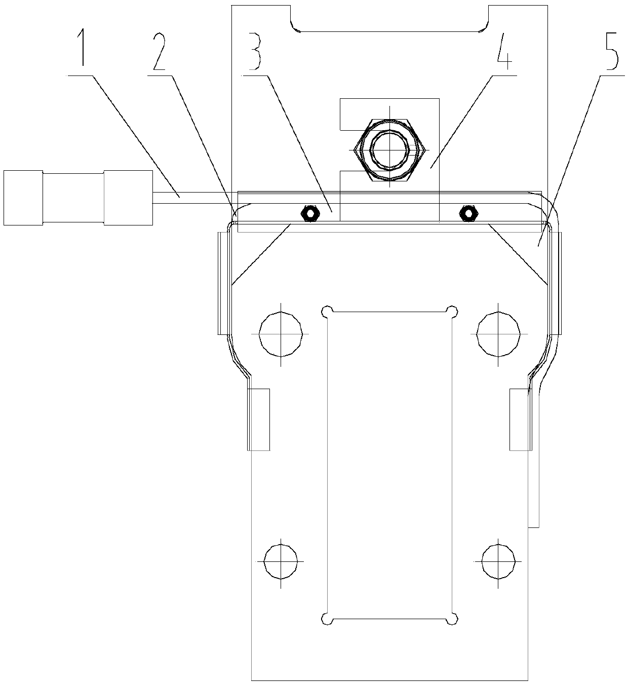 Railway turnout snow melting locking frame heating mechanism