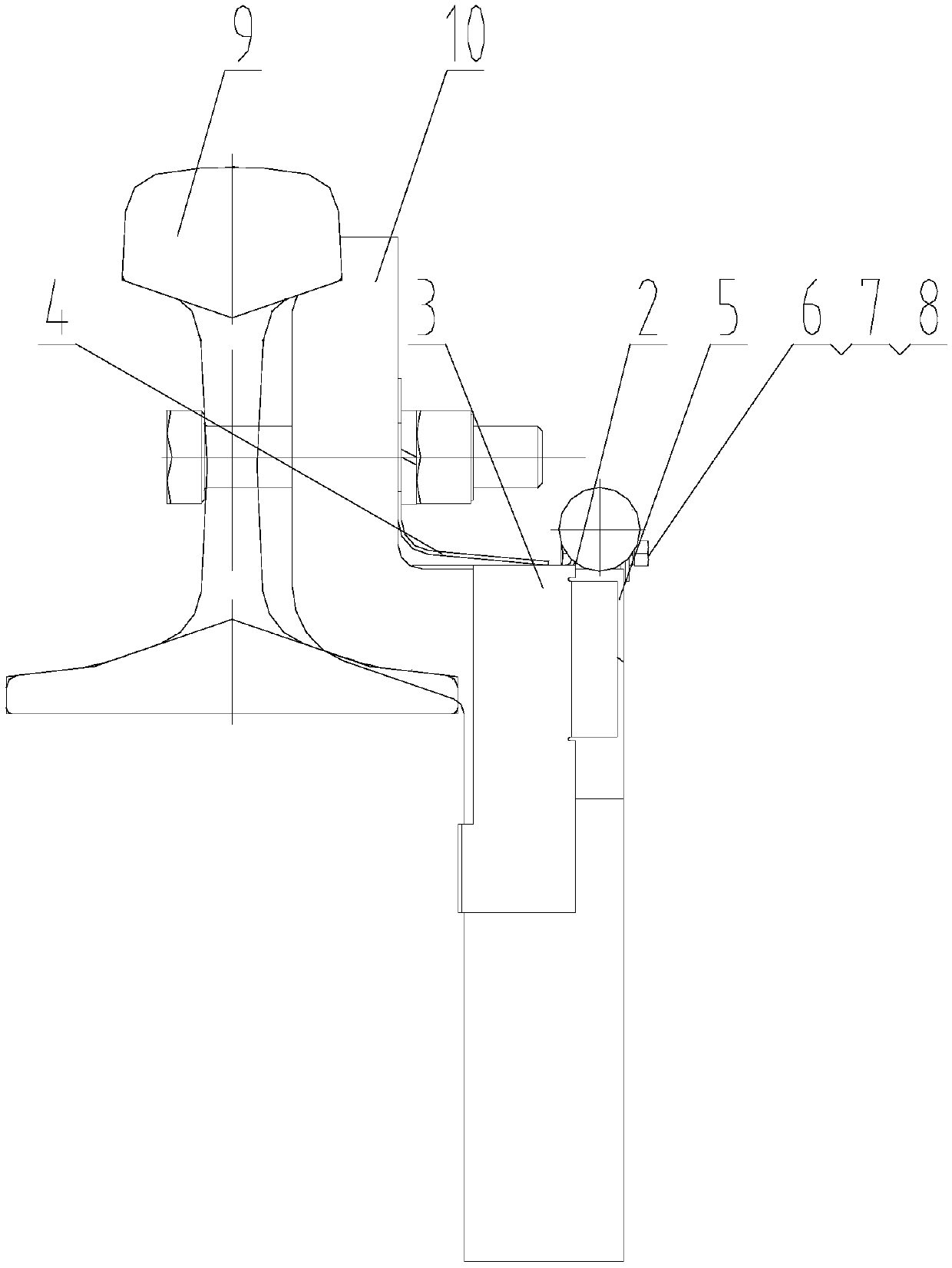 Railway turnout snow melting locking frame heating mechanism