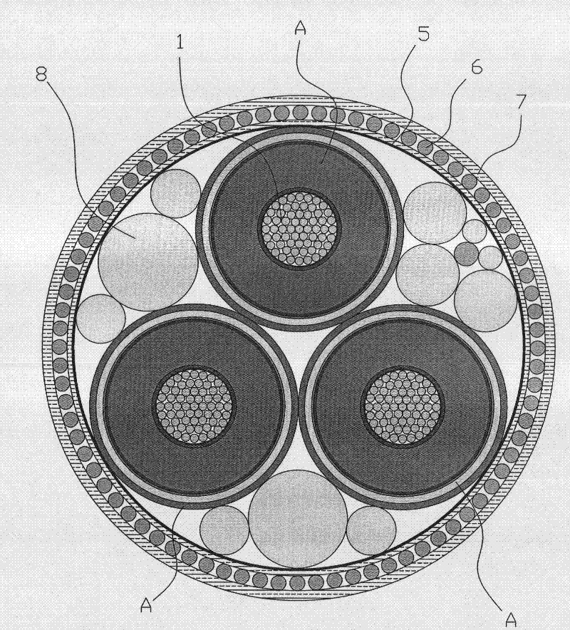 Photoelectric combined submarine power cable