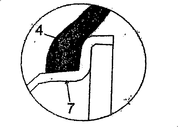 A chamber of a peristaltic pump for tire pressure adjustment