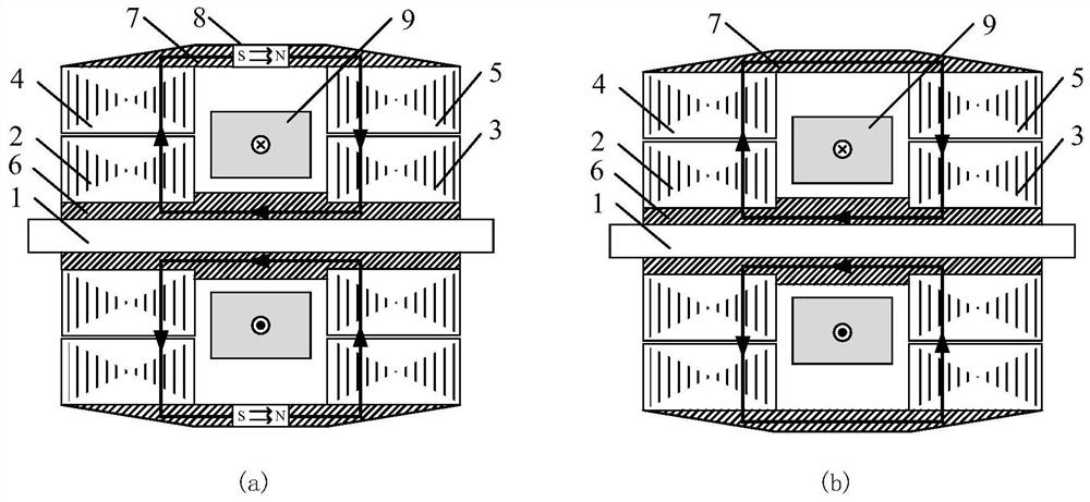 Birotor axial hybrid excitation doubly salient motor