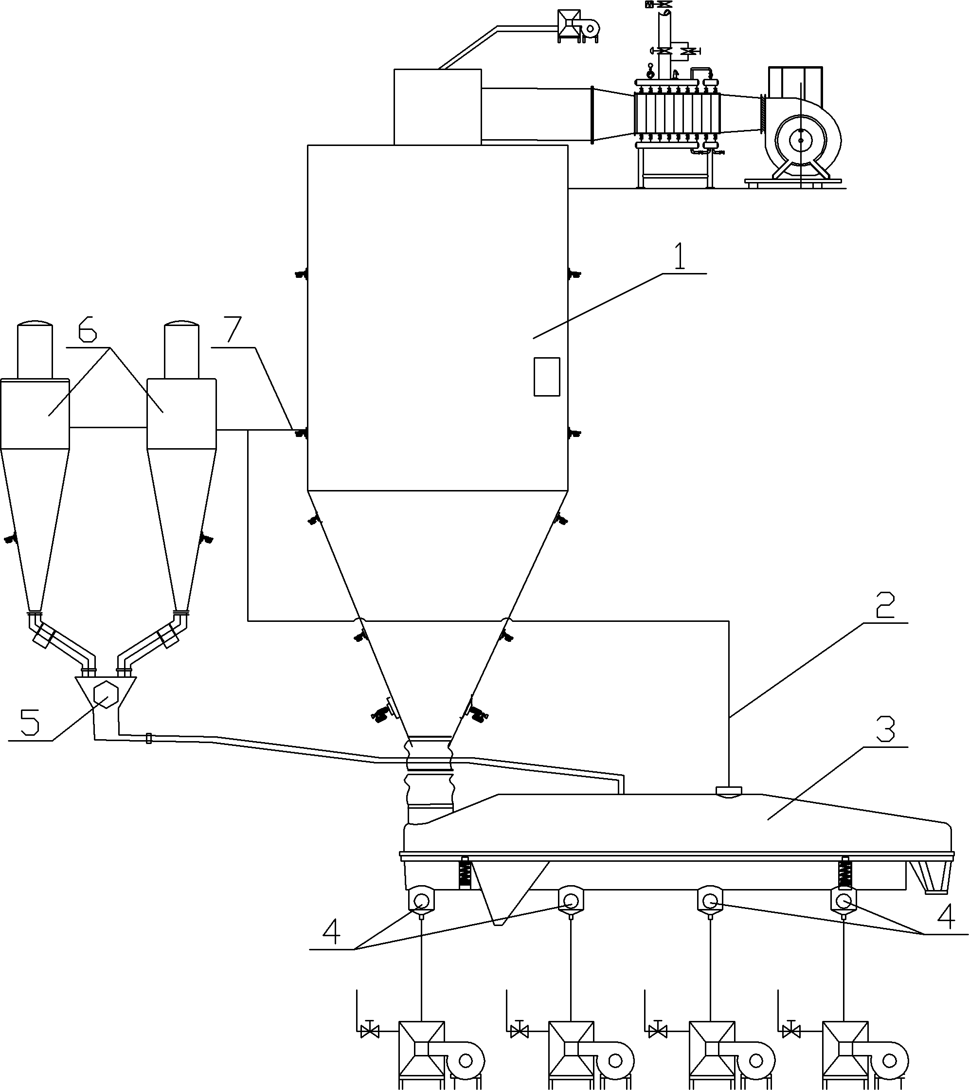 Material drying system