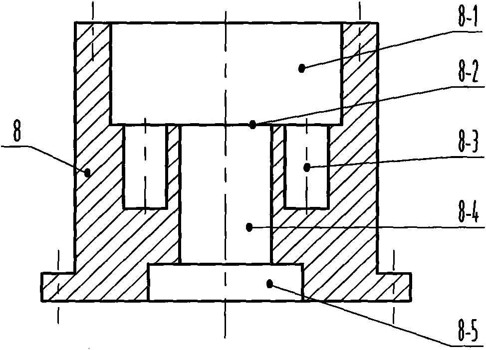 Heat backward extrusion molding process of large-sized cup-shaped piece