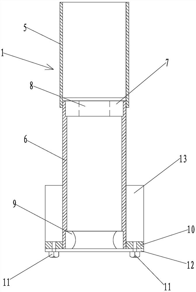 Pier top embedded part, eccentric force transmission part and cantilever type anti-falling beam limiting device