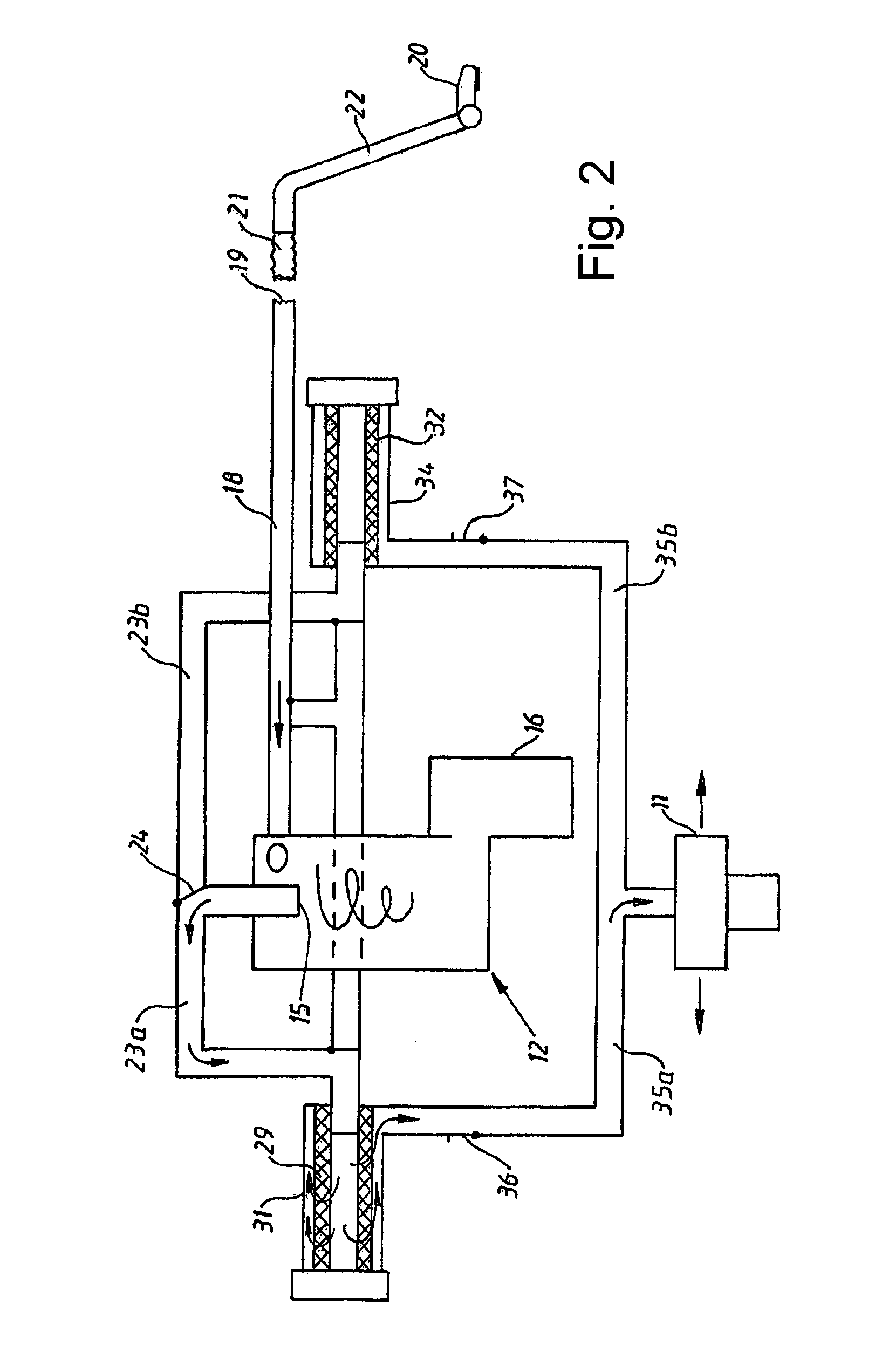 Filter cleaning system for a vacuum cleaner