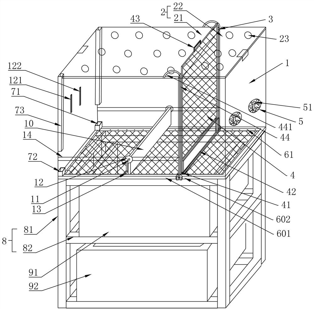 A kind of rearing experiment box for mice used in biological experiments