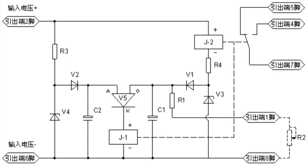 Small sealing release delay relay with long delay time