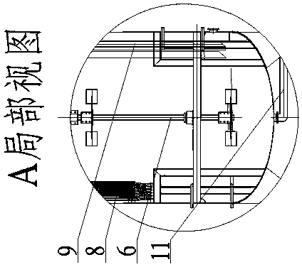 A device for preparing insoluble sulfur evaporation process