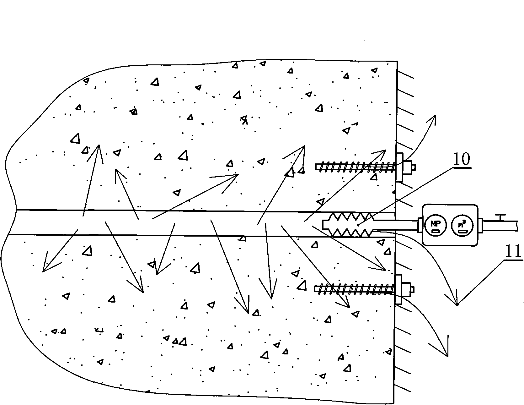 Water infusion hole sealing method and device of coal face coal