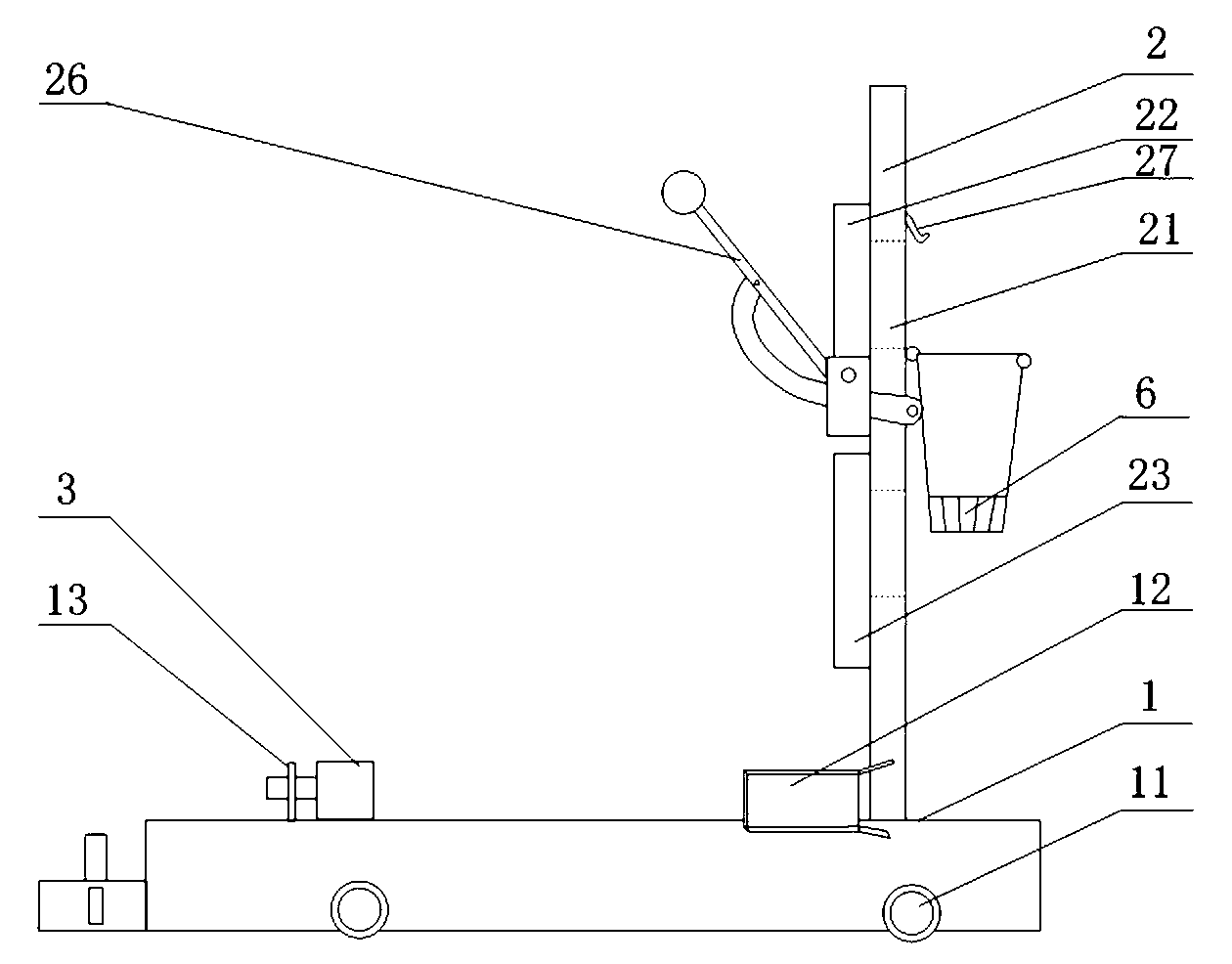 Multifunctional dolly for 10kV and 35kV dolly-type switch cabinet