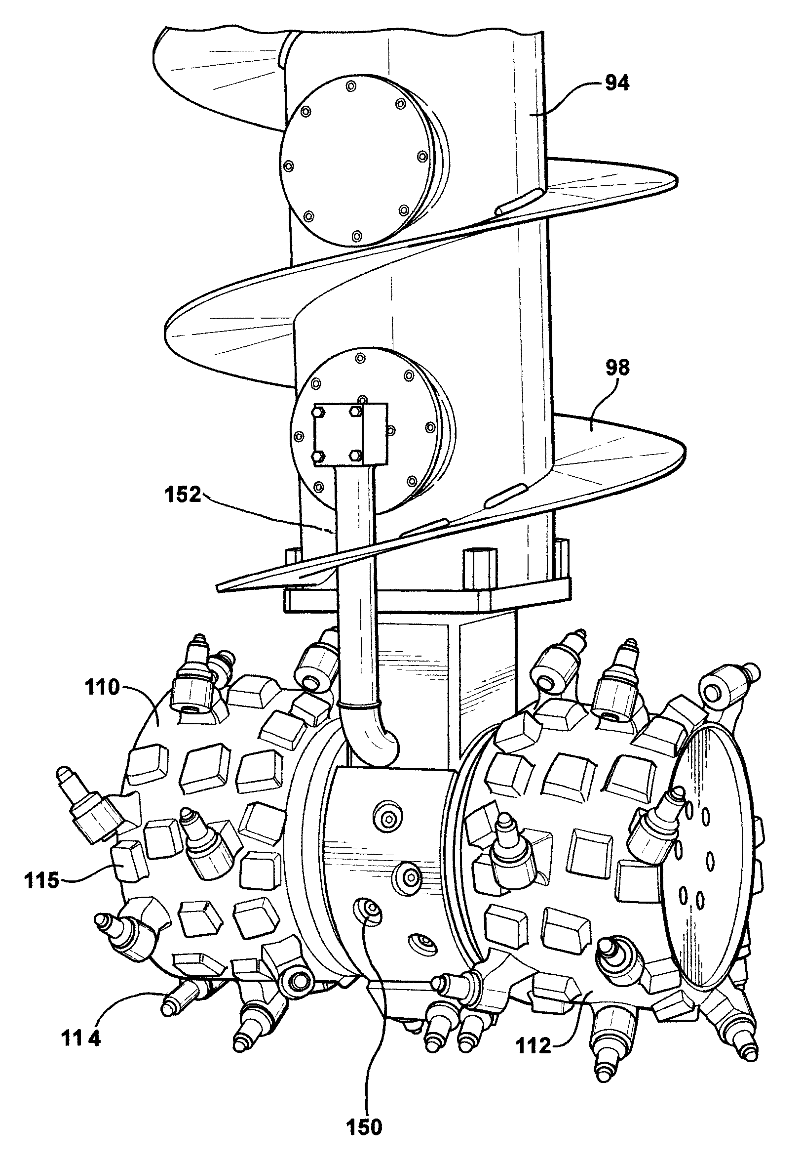 Dual axis grinder blender