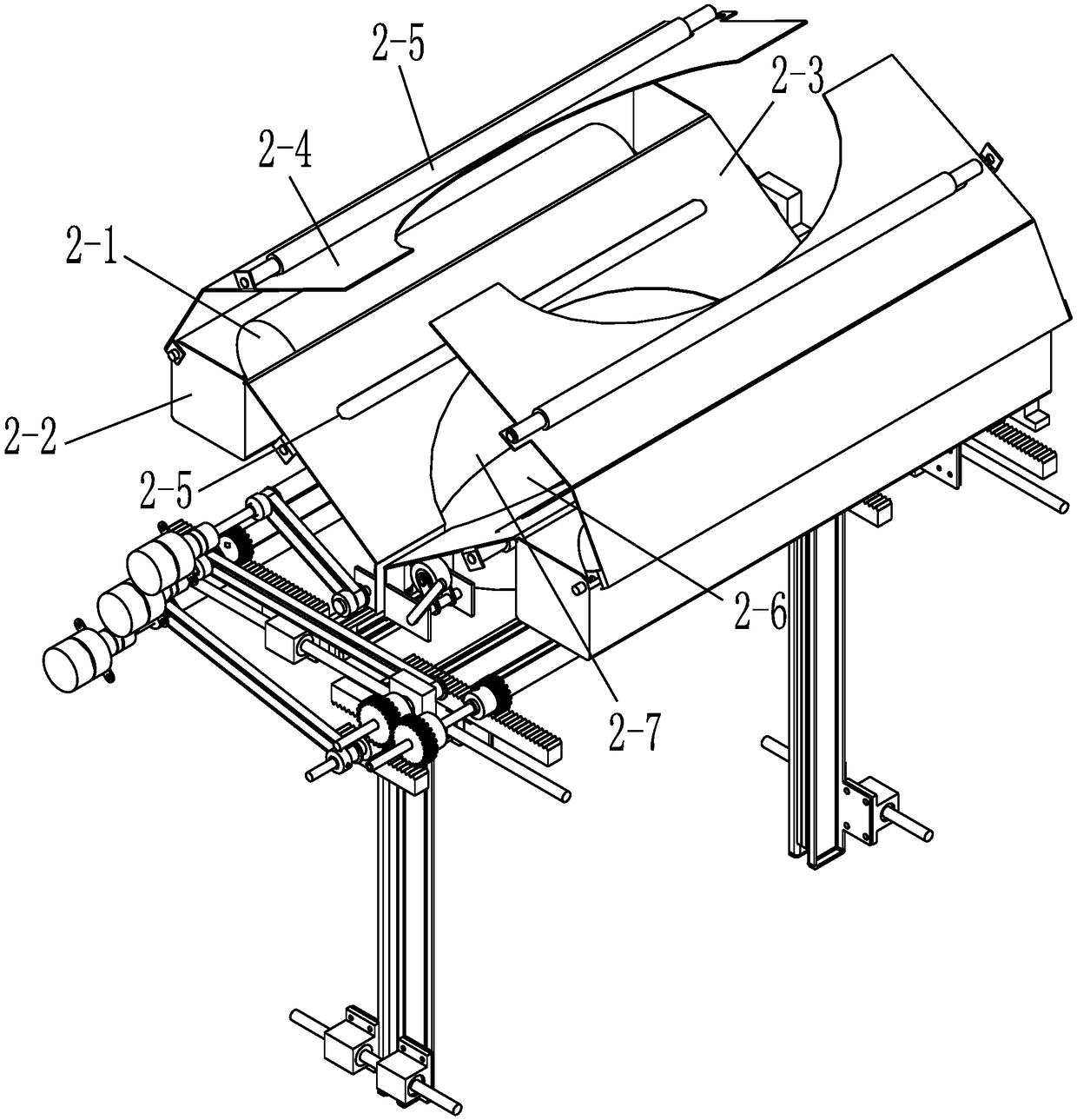 Full-automatic bagging garbage can