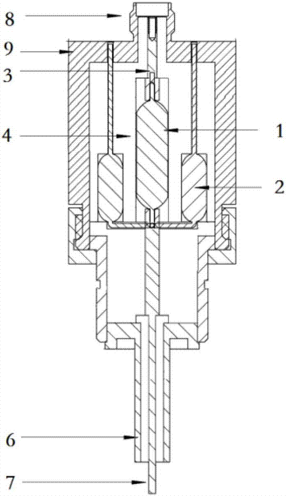 High-signal-to-noise-ratio coaxial cable connector for measuring current