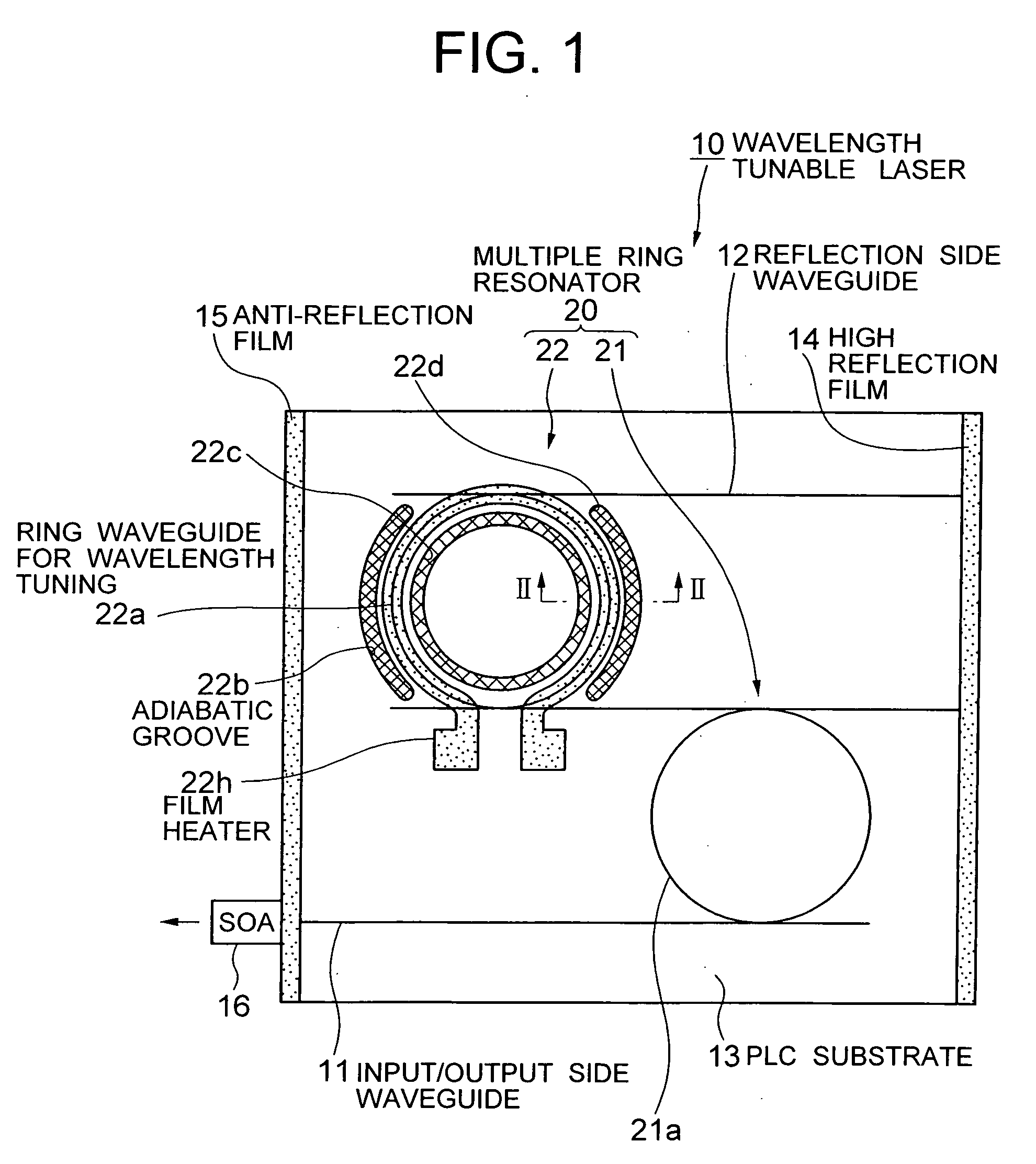 Wavelength tunable laser