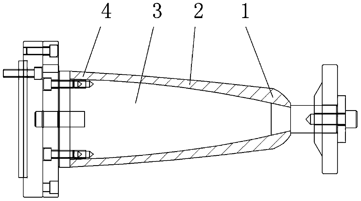 Complex-shape large thin-wall part and manufacturing process thereof