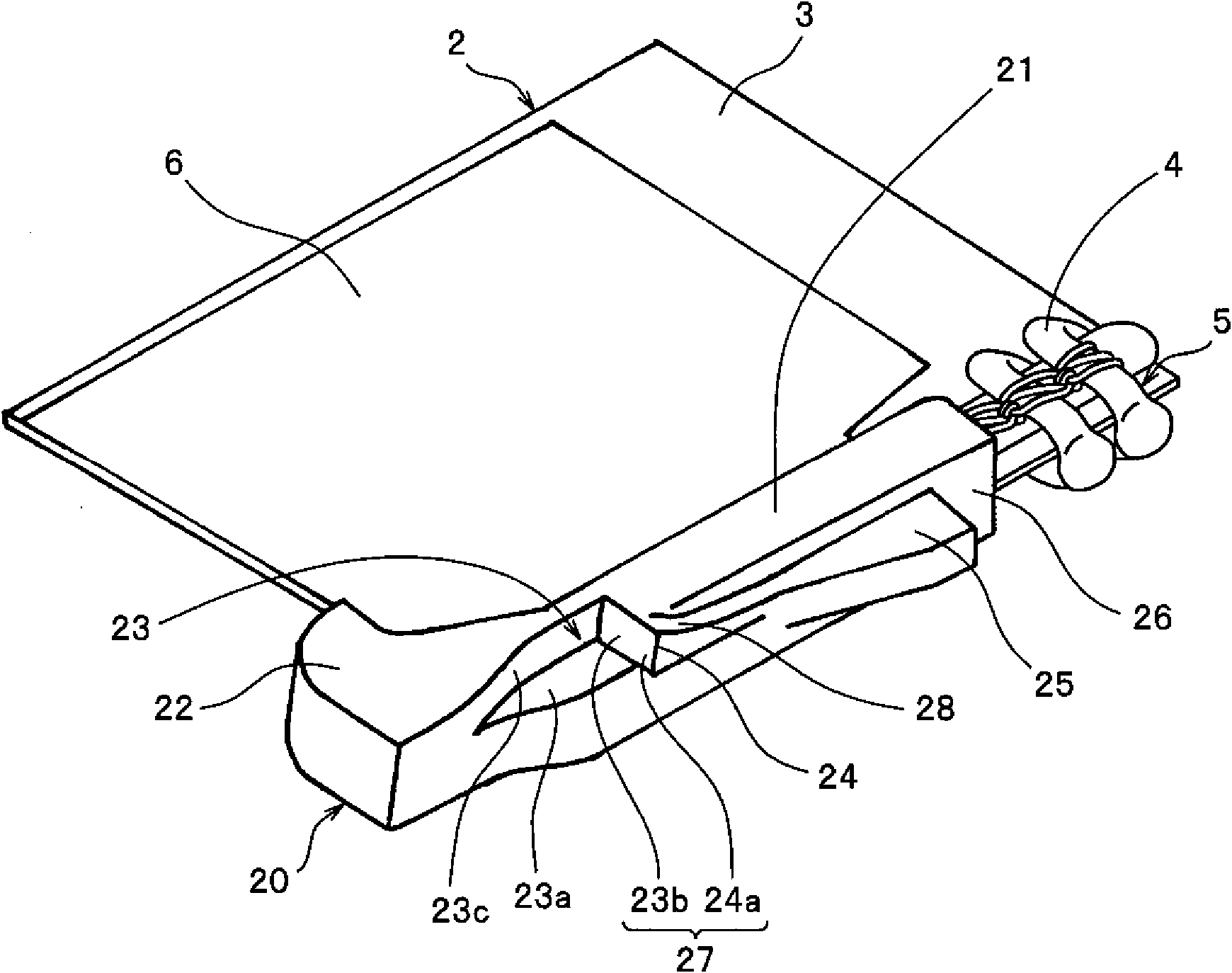 Separable fitting for slide fastener