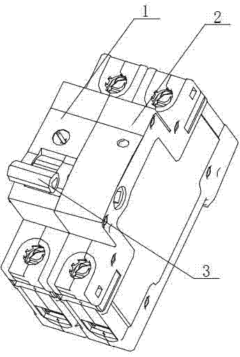 Multipole switch operated by one finger